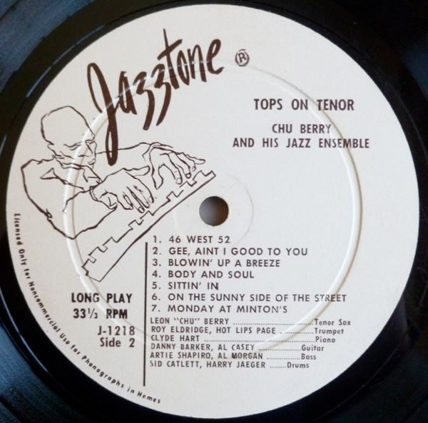 Lester Young And Chu Berry* : Prez And Chu (Tops On Tenor) (LP, Comp, Mono)