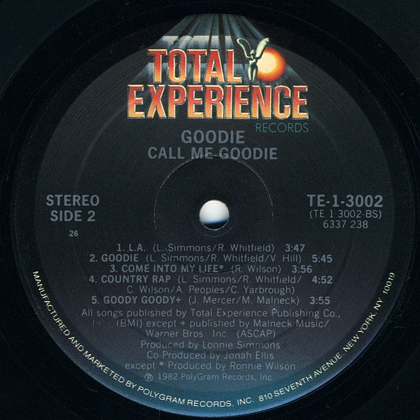 Goodie : Call Me Goodie (LP, Album, 26)