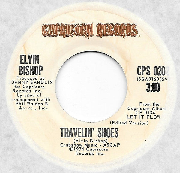 Elvin Bishop : Travelin' Shoes (7", Single)