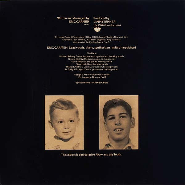 Eric Carmen : Eric Carmen (LP, Album, RP, PRC)