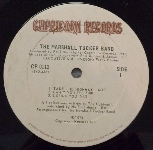 The Marshall Tucker Band : The Marshall Tucker Band (LP, Album, Ter)