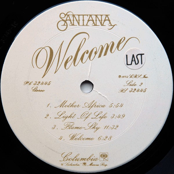 Santana : Welcome (LP, Album, Ter)