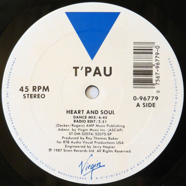 T'Pau : Heart And Soul (12", Single, Spe)