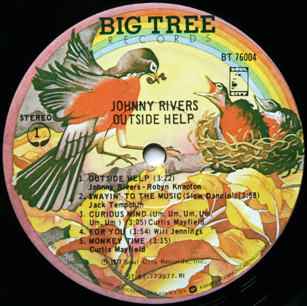 Johnny Rivers : Outside Help (LP, Album, RI )