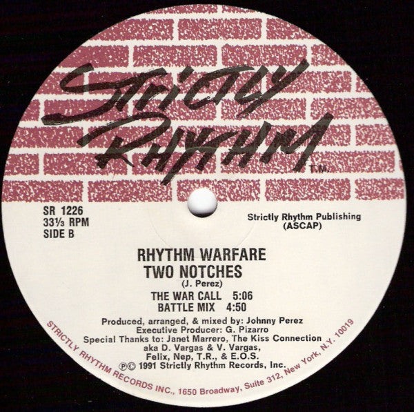 Rhythm Warfare : Two Notches (12")