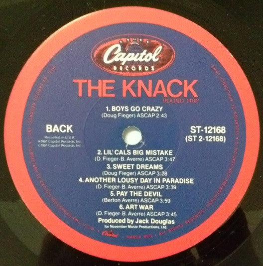 The Knack (3) : Round Trip (LP, Album, Jac)