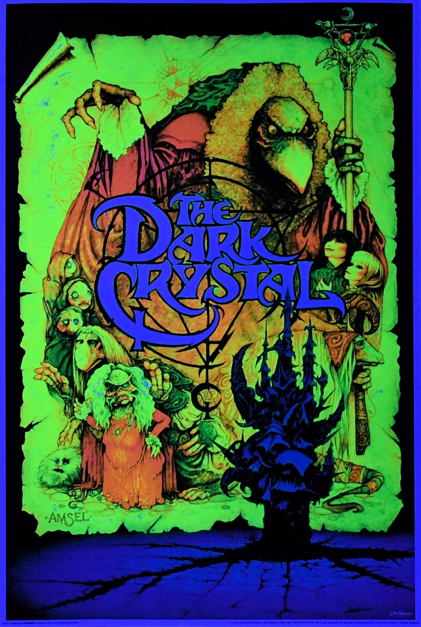 Dark Crystal Blacklight Poster – 24" x 36"