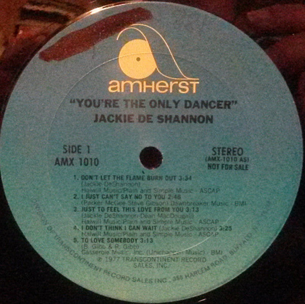 Jackie De Shannon* : You're The Only Dancer (LP, Album, Promo)