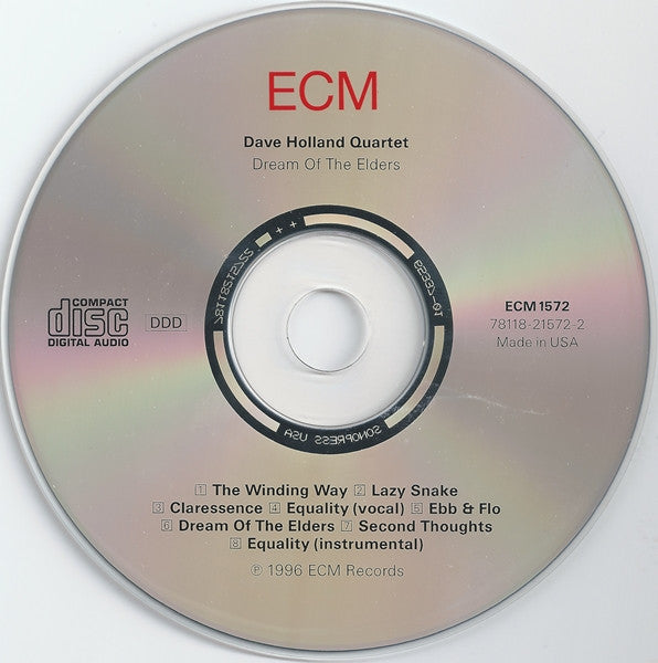 Dave Holland Quartet* : Dream Of The Elders (CD, Album)