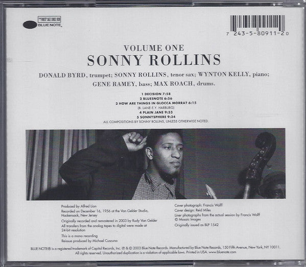 Sonny Rollins : Volume One (CD, Album, Mono, RE, RM)