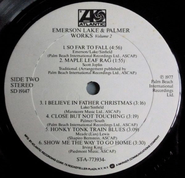 Emerson Lake & Palmer* : Works (Volume 2) (LP, Album, Bes)