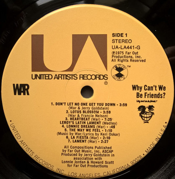 War : Why Can't We Be Friends? (LP, Album)