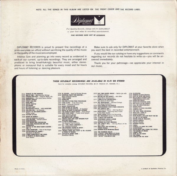Anthony Giannini : Italian Songs I Love Best (LP, Album)
