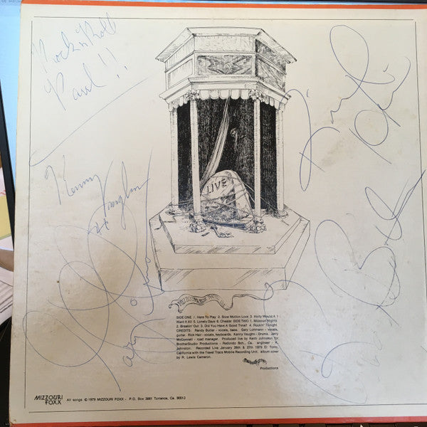 Mizzouri Foxx : Trapped Live (LP, Album)