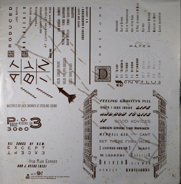 R.E.M. : Fables Of The Reconstruction / Reconstruction Of The Fables (LP, Album, Club)