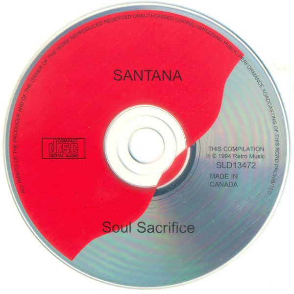 Santana : Soul Sacrifice (CD, Comp, RM)