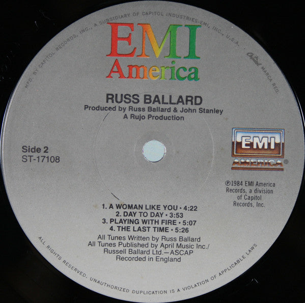 Russ Ballard : Russ Ballard (LP, Album, Win)