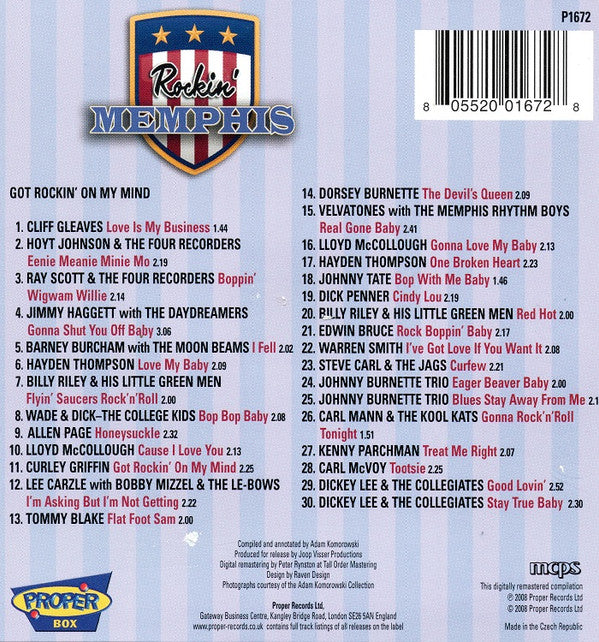 Various : Rockin' Memphis (4xCD, Comp, RM)