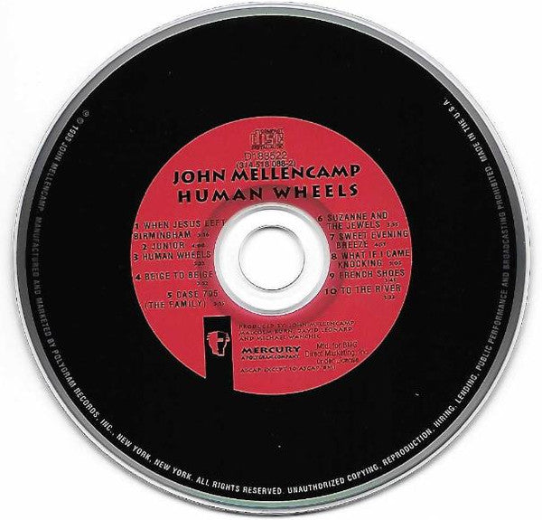 John Cougar Mellencamp : Human Wheels (CD, Album, Club, RE)