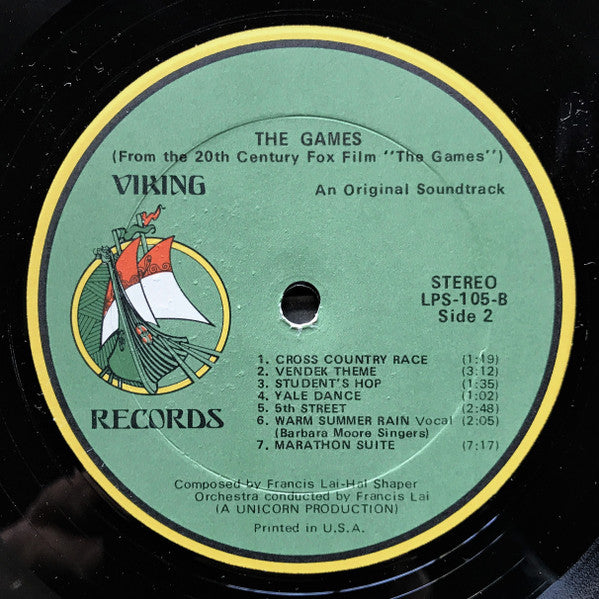 Francis Lai : The Games (LP, Album)