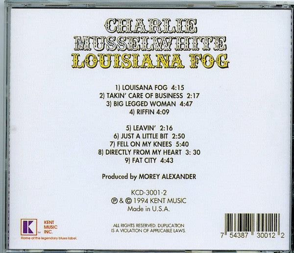 Charlie Musselwhite : Louisiana Fog (CD, Album, RE)