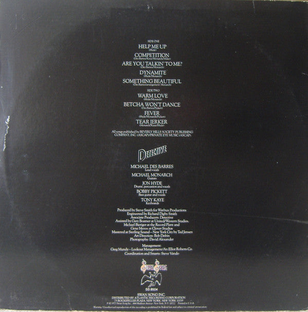 Detective : It Takes One To Know One (LP, Album, PR )