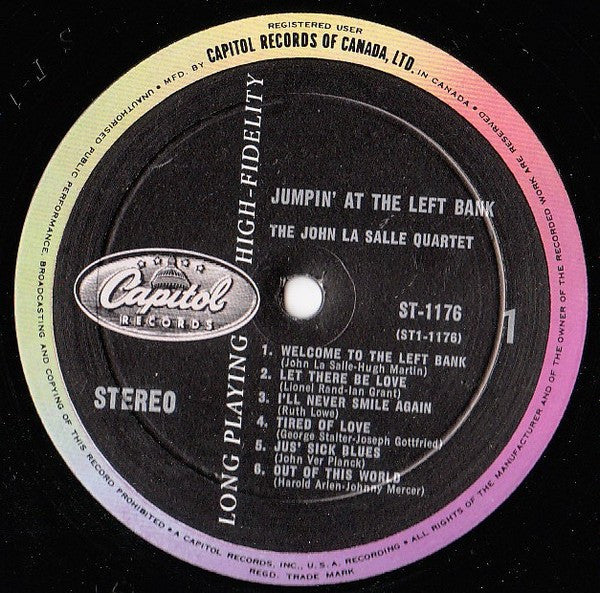 The John La Salle Quartet : Jumpin' At The Left Bank (LP, Album)