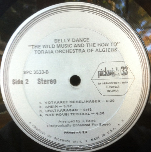 Toraia Orchestra Of Algiers : Belly Dance! (The Wild Music & The How-To!) (LP, Album, RE)