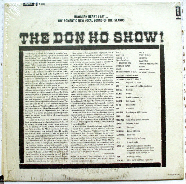 Don Ho : The Don Ho Show (LP, Album, Mono)