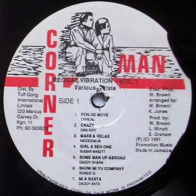 Various : Corner Man Presents Reggae Vibration Vol 1 (LP, Comp)
