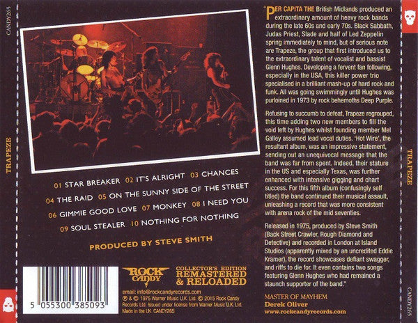 Trapeze : Trapeze (CD, Album, RE, RM)