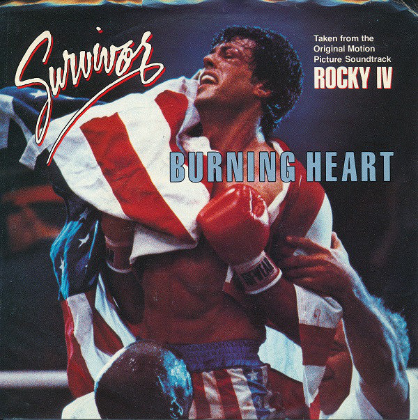 Survivor : Burning Heart (7", Pit)