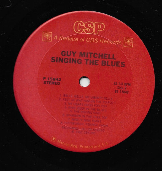 Guy Mitchell : Singing The Blues (LP, Comp)