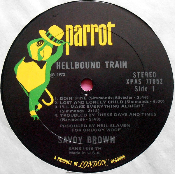 Savoy Brown : Hellbound Train (LP, Album, Ter)