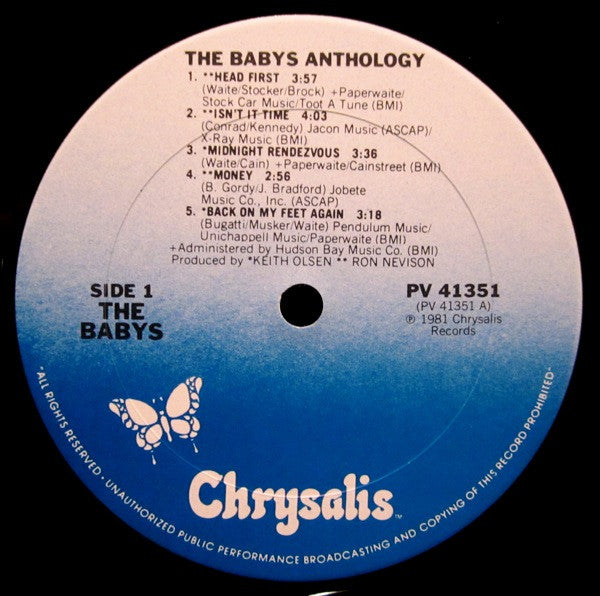 The Babys : Anthology (LP, Comp, RE, Car)