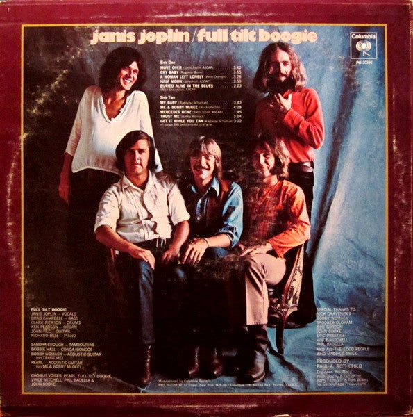 Janis Joplin : Pearl (LP, Album, RE)