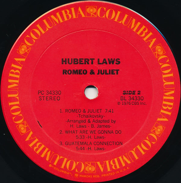 Hubert Laws : Romeo & Juliet (LP, Album, Ter)