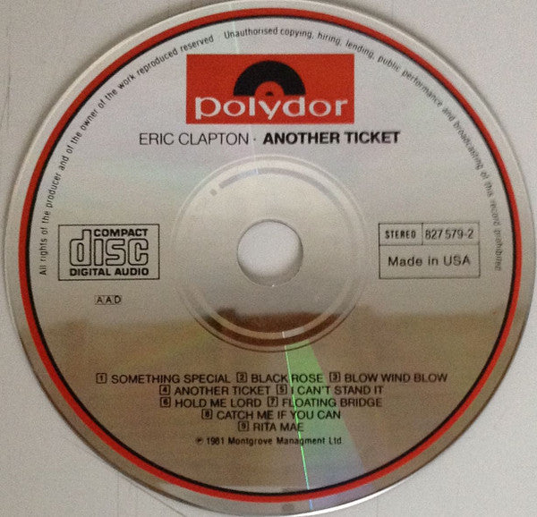 Eric Clapton : Another Ticket (CD, Album, RE)