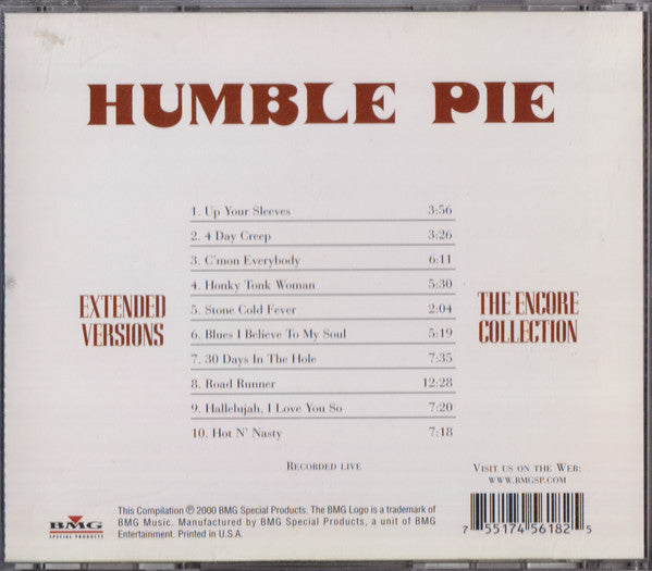 Humble Pie : Extended Versions: The Encore Collection (CD, Album, RE)