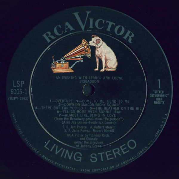 RCA Victor Symphony Orchestra And Chorale* : An Evening With Lerner & Loewe, Brigadoon, Paint Your Wagon, Gigi, My Fair Lady (2xLP, Album)