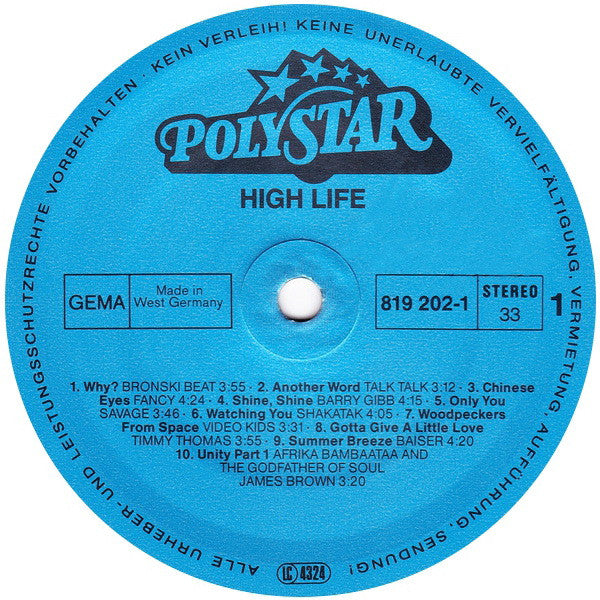 Various : High Life (LP, Comp)