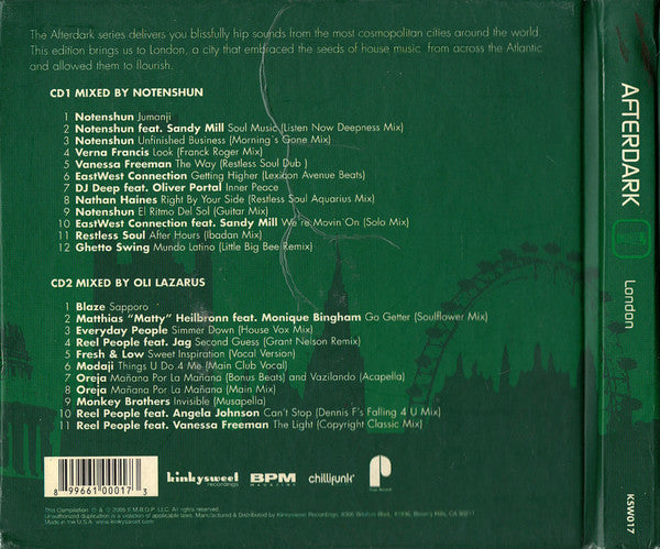 Various : Afterdark - London (2xCD, Mixed)