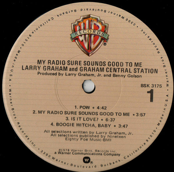Larry Graham And Graham Central Station* : My Radio Sure Sounds Good To Me (LP, Album, Jac)