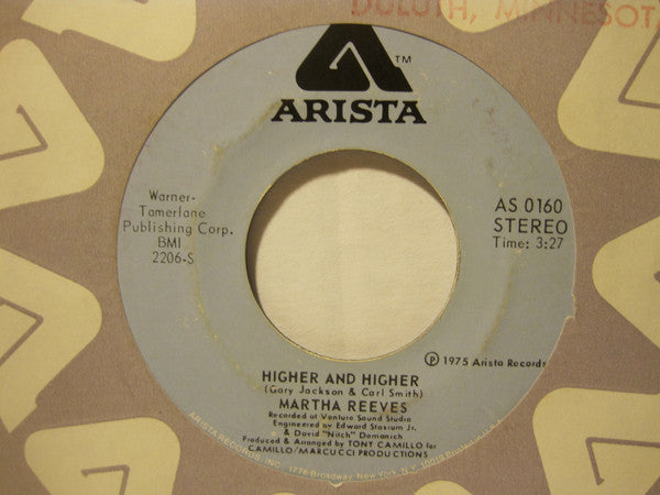 Martha Reeves : Higher And Higher / Now That We Found Love (7", Single)