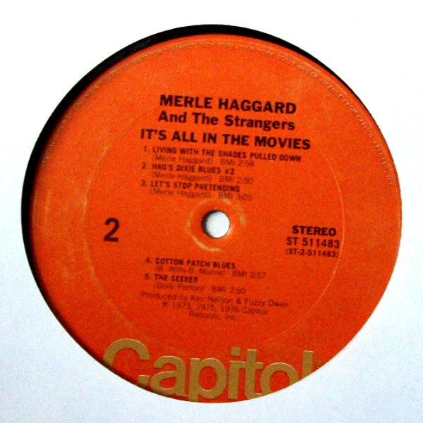 Merle Haggard And The Strangers (5) : It's All In The Movies (LP, Album, Club)