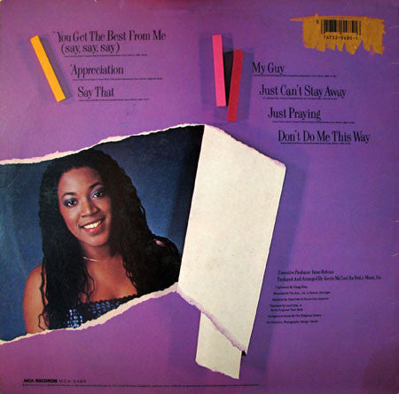 Alicia Myers : I Appreciate (LP, Album, Pin)