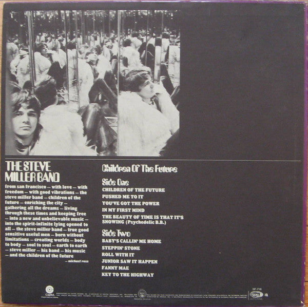 The Steve Miller Band* : Children Of The Future (LP, Album, RE)