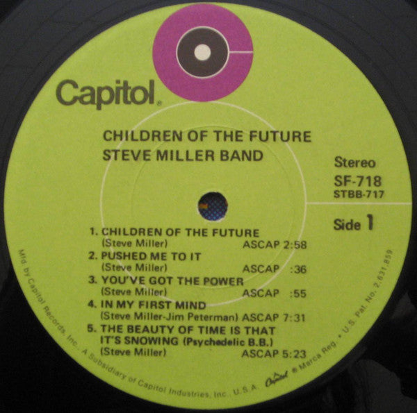 The Steve Miller Band* : Children Of The Future (LP, Album, RE)
