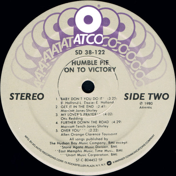 Humble Pie : On To Victory (LP, Album, SP)