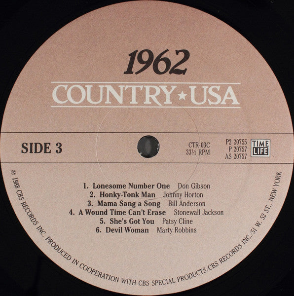 Various : Country USA 1962 (2xLP, Comp)
